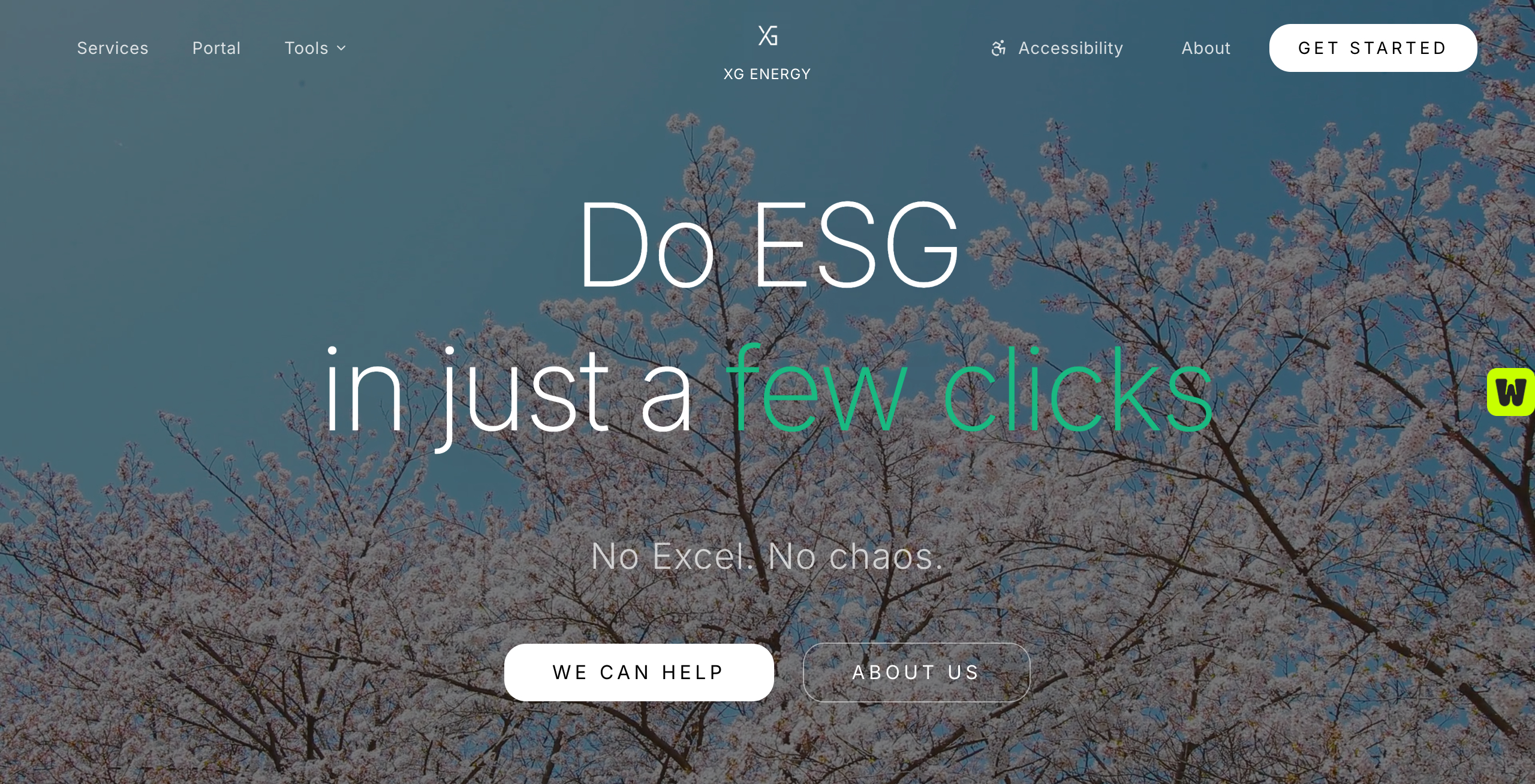 XG ESG Platform website preview